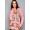 Women's Christian Audigier Monotone Crest And Crown Velour Hoody Pink