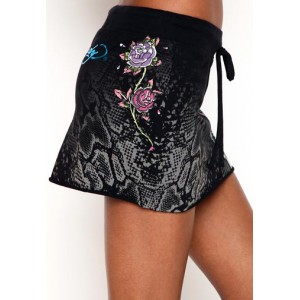 Women's Ed Hardy Flower And Butterfly Specialty Skirt
