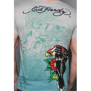 Men's Ed Hardy New York City Dip Dye Tee