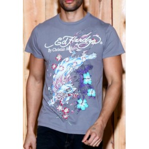 Men's Ed Hardy Flower Dragon Basic Tee