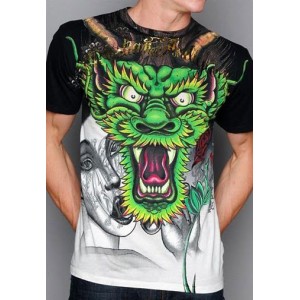Christian Audigier Dragon Specialty Tee Black