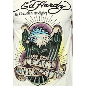 Men's Ed Hardy PLT Eagle Platinum Tee