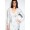 Women's Christian Audigier Long T-Shirts Royal Romance Foiled V-Neck Tee White