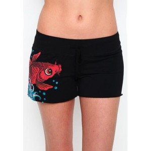 Women's Ed Hardy Koi Platinum Shorts