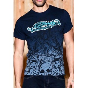 Men's Ed Hardy Gamble Life Dip Dye Tee