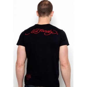 Men's Ed Hardy Death Of Love Platinum Tee