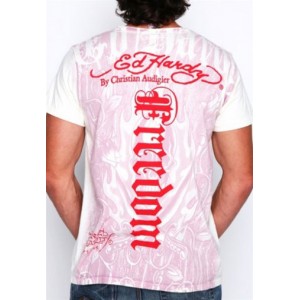 Men's Ed Hardy Two Swords Skull All Over Specialty Tee