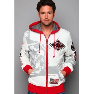 Christian Audigier VIF Parts Specialty Hoody White