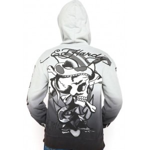 Ed Hardy Eagle Panther Specialty Dip Dye Hoody