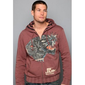 Ed Hardy Pantherhead Spike Vintage Wash Hoody