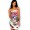 Women's Ed Hardy Ghost All Over Print Strapless Dress in White