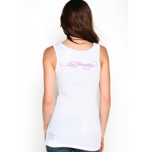 Ed Hardy Two Fish Basic Ribbed Tank