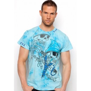 Men's Ed Hardy Pirate Free Agent Vintage Wash Tee