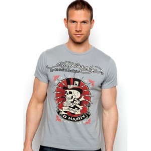 Men's Ed Hardy Old Brad Basic Tee grey