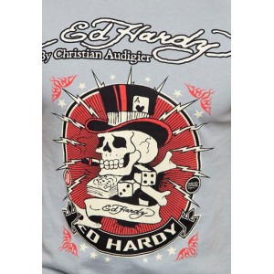 Men's Ed Hardy Old Brad Basic Tee grey