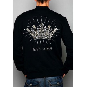 Christian Audigier Longhorn Vintage Enzyme Wash Hoody Black