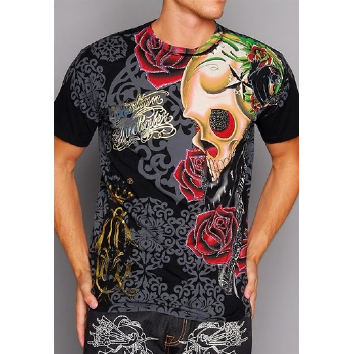 Christian Audigier Old School Specialty Patch Tee Black