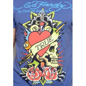 Men's Ed Hardy True Heart Basic Tee blue