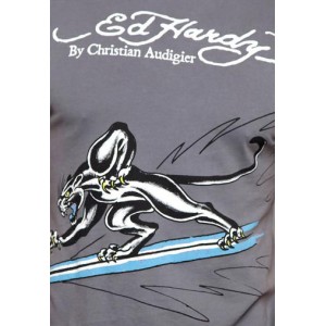 Men's Ed Hardy Surfing Panther Basic Tee charcoal