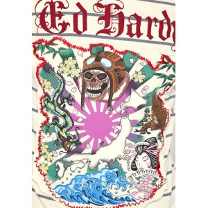 Men's Ed Hardy Kamikaze Applique Embroidery Tee