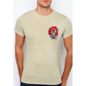 Men's Ed Hardy Beautiful Ghost Core Basic Embroidered Tee