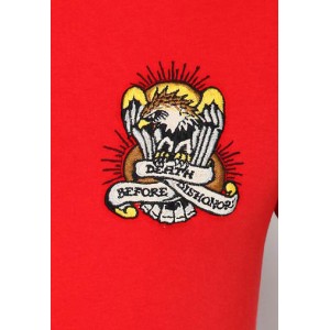 Men's Ed Hardy Death Before Dishonor Core Basic Embroidered Tee
