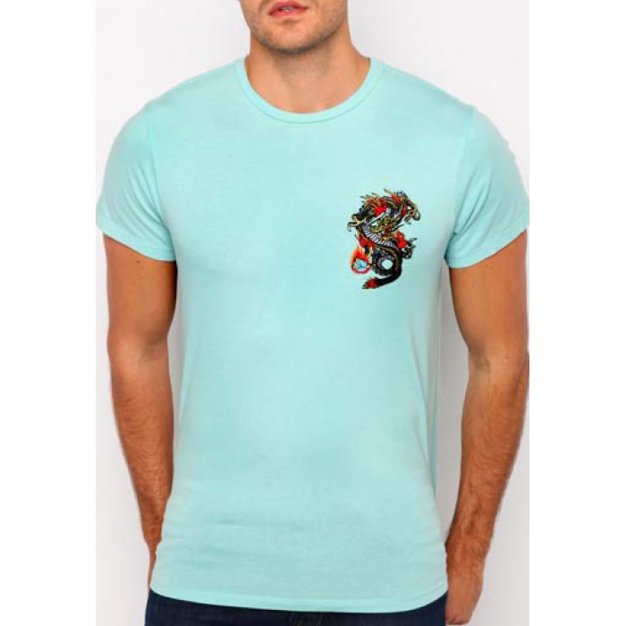 Men's Ed Hardy Dragon Core Basic Embroidered Tee