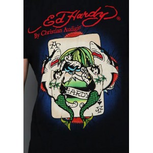 Men's Ed Hardy Surfing Ace Basic Tee black