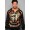 Christian Audigier Ride To Live Studded Patch Hoody Black