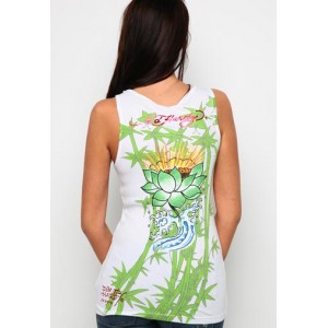 Ed Hardy Beauty Platinum Ribbed Tank