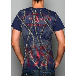 Christian Audigier V8 Speed Studded Double Sleeve Tee