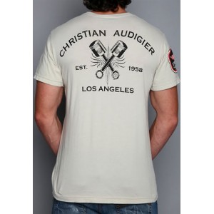 Christian Audigier Christian Audigier Mens T-Shirt Off White 004