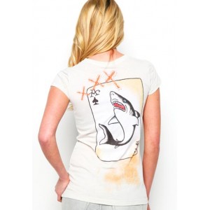 Women's Ed Hardy Small Koi Vintage Wash Tee