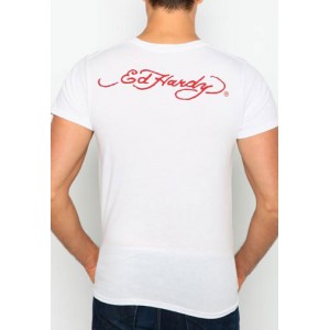 Men's Ed Hardy True Til Death Core Basic Embroidered Tee