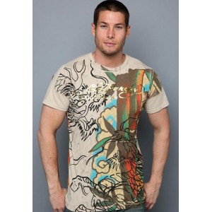 Men's Ed Hardy Dragon Fight Specialty Tee