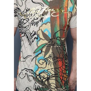 Men's Ed Hardy Dragon Fight Specialty Tee