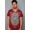 Christian Audigier Serpent Seal Platinum V-Neck Tee Wine