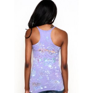 Ed Hardy Geisha Parasol Specialty Racerback Tank