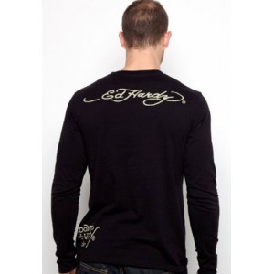 Men's Ed Hardy Flag And Eagle Basic Tee