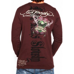 Men's Ed Hardy Two Swords Skull Snakes Multiprint Tee