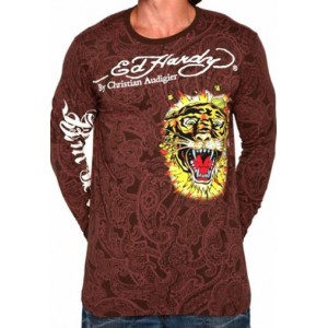 Men's Ed Hardy Exploding Skull Specialty Multiprint Tee