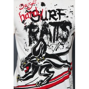 Men's Ed Hardy Surfing Panther Specialty Tee off white