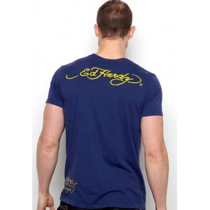 Men's Ed Hardy Love Kills Slowly Basic Tee blue