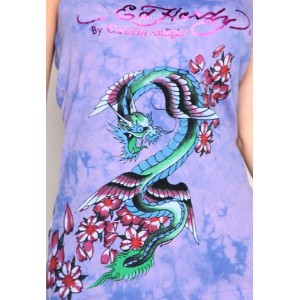 Ed Hardy Dragon Wings Specialty Tie Dye Tank