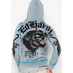 Women's Ed Hardy Sitting Panther Vintage Wash Hoody