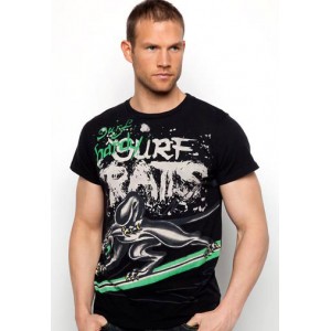 Men's Ed Hardy Surfing Panther Specialty Tee black