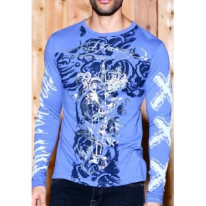 Men's Ed Hardy Dragon Surf Specialty Tee bule