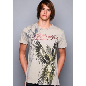 Men's Ed Hardy Hawkback Specialty Tonal Tee