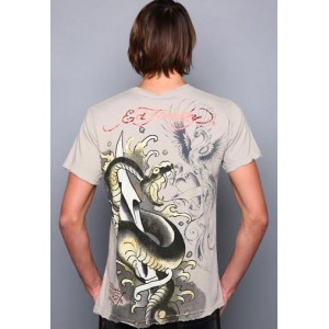 Men's Ed Hardy Hawkback Specialty Tonal Tee