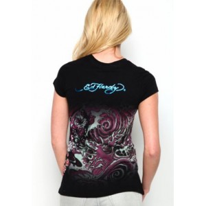 Women's Ed Hardy Spring Bloom Bouquet Specialty Tee